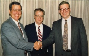 1990 Key 3 - Zeke Ketchum, President; Dick Bennett; Tom Beaver, President Elect